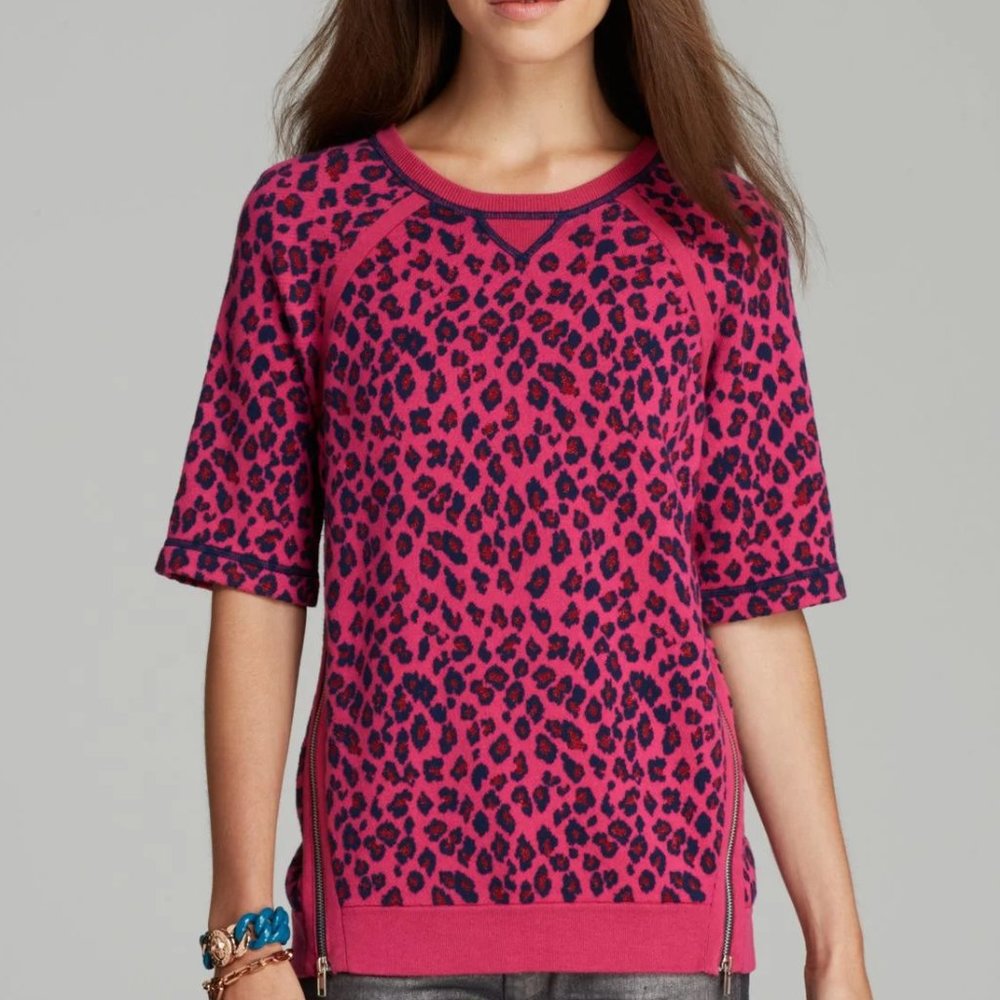 Marc Jacobs Sasha Leopard Print Sweater